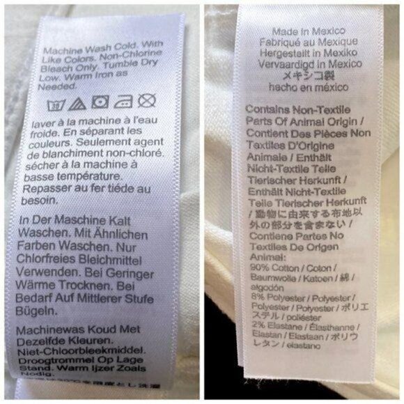 Madewell jeans white 10" High-Rise Skinny Jean size 32 - Picture 12 of 14